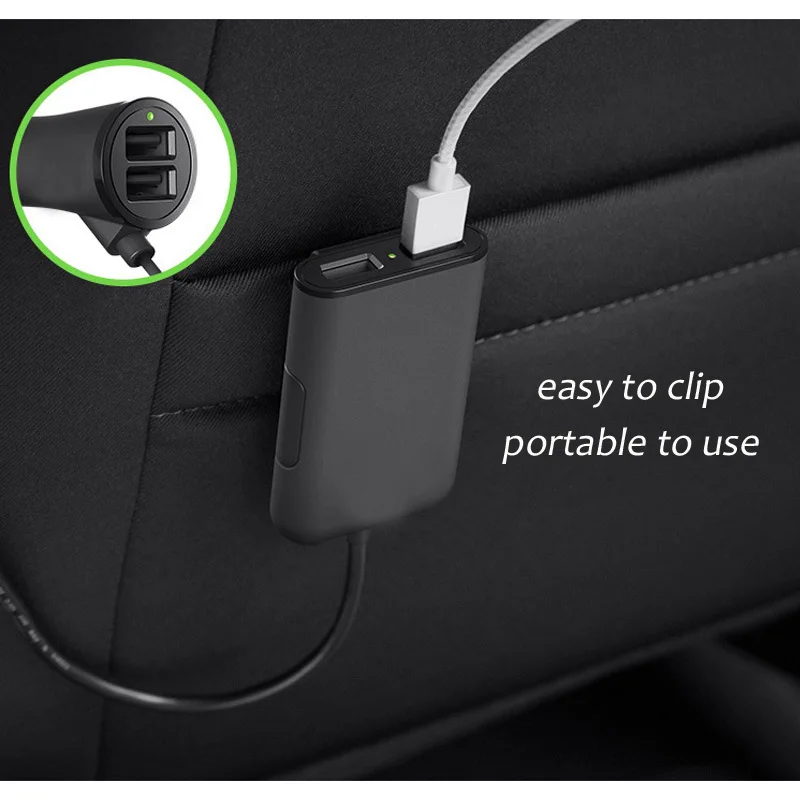4 USB Ports Car Charger with 1.8m Cable Smart For iPhone Xs Max XR X Samsung Intelligent Fast | Мобильные телефоны и