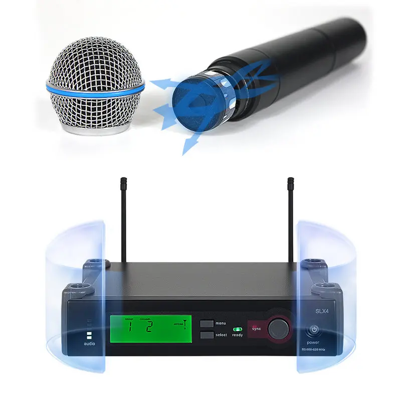 UHF профессиональная беспроводная микрофонная система SLX SLX24 супер Кардиоидная