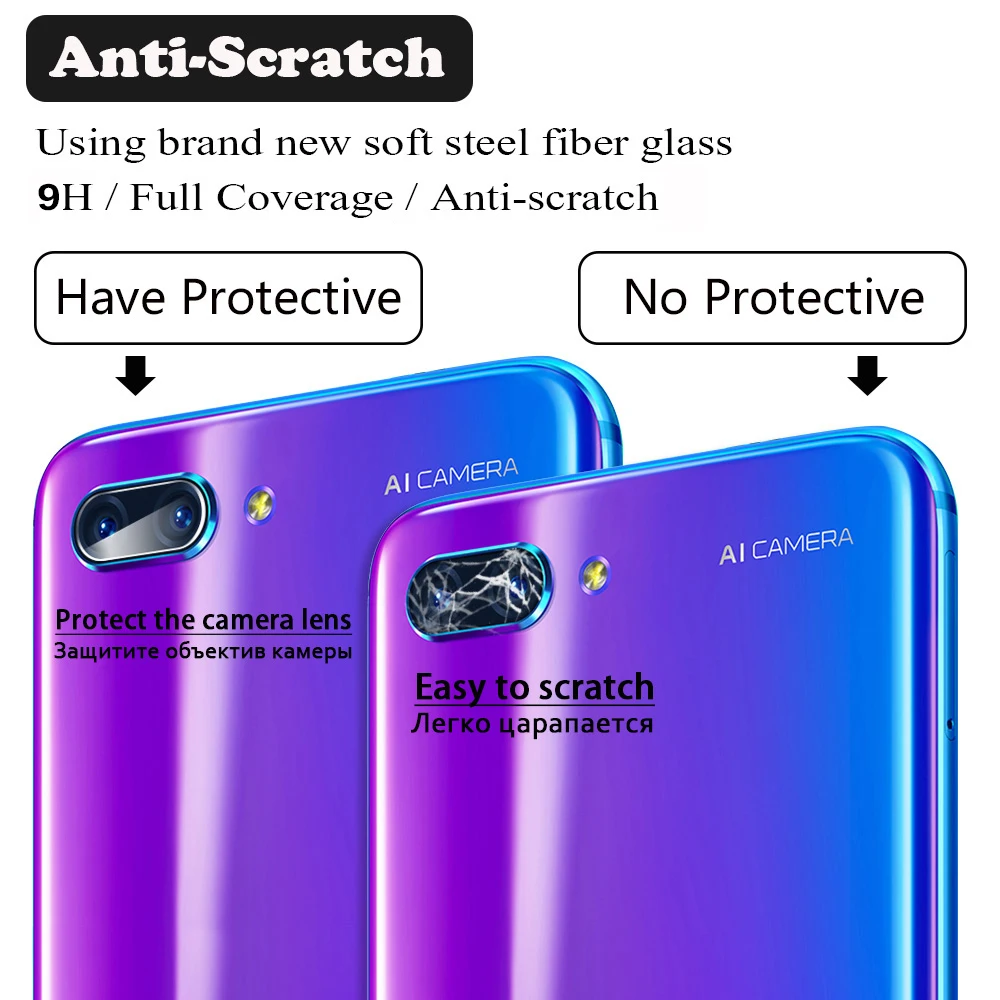 10D закаленное стекло для huawei Honor 10 Lite защита экрана камеры Защитная пленка Len на Honer