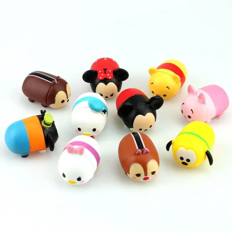 Disney Tsum 10 шт./лот милые мини-фигурки Куклы набор Минни Микки Дейзи Дональд Дак