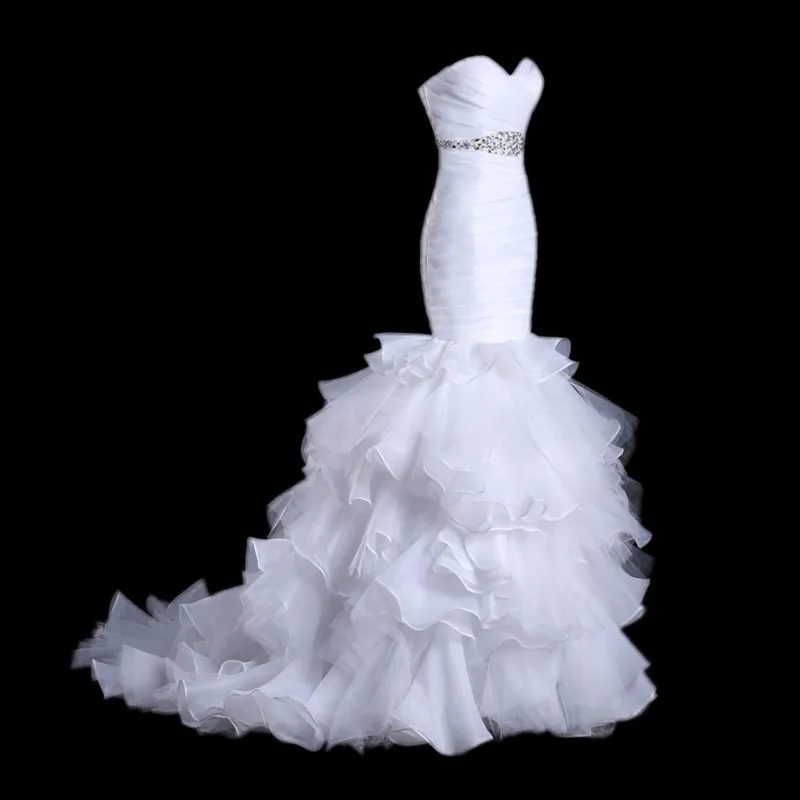 Свадебное платье из органзы светло розового белого и красного цвета свадебное со