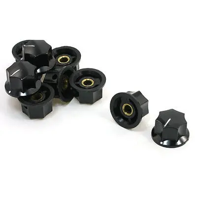 10 шт. 23 мм Верхний диаметр Латунь Тон Core белый знак ручки потенциометра горшок