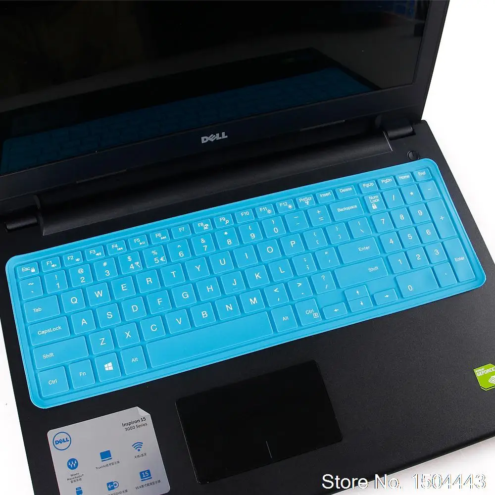 allblue Для Dell Inspiron 15 3000 5000 3541 3542 3543 5542 5545 5547 17-5000 15 17 дюймов ноутбук клавиатура кожного покрова - Цвет: allblue