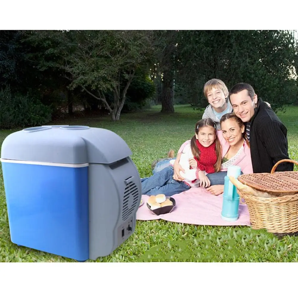 7.5л портативный мини холодильник с подогревом и охлаждением для автомобиля