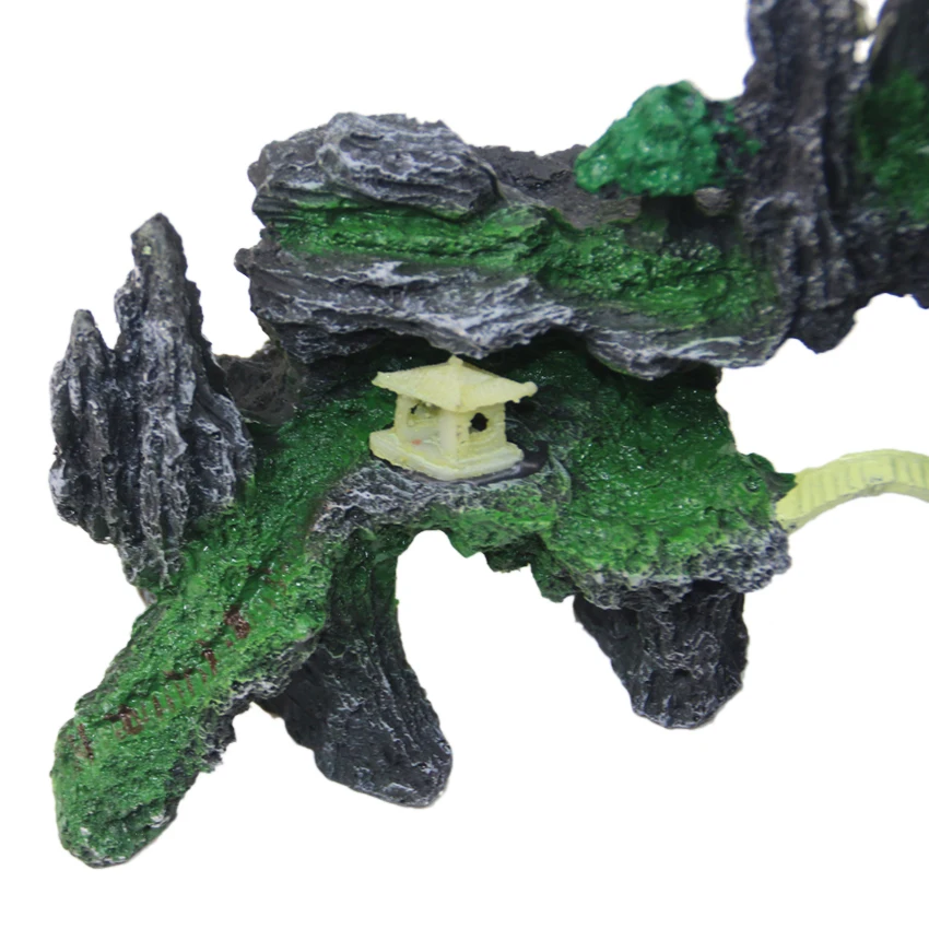 Aquarium ornament resin rockery aquarium landscaping decoration stone mountain 014B Big size 22cmx17cm | Дом и сад