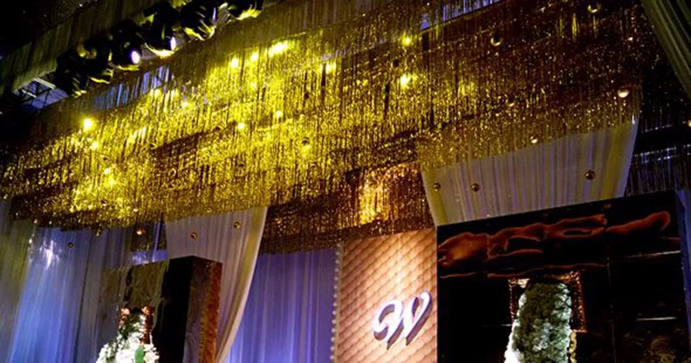 2 м x 1 Золотая фольга бахрома занавеска мишура струна блестящая Мерцающая