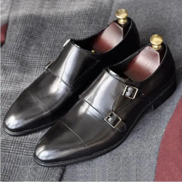 Мужские туфли monk shoes весна-осень 2018 мужские свадебные классические оксфорды