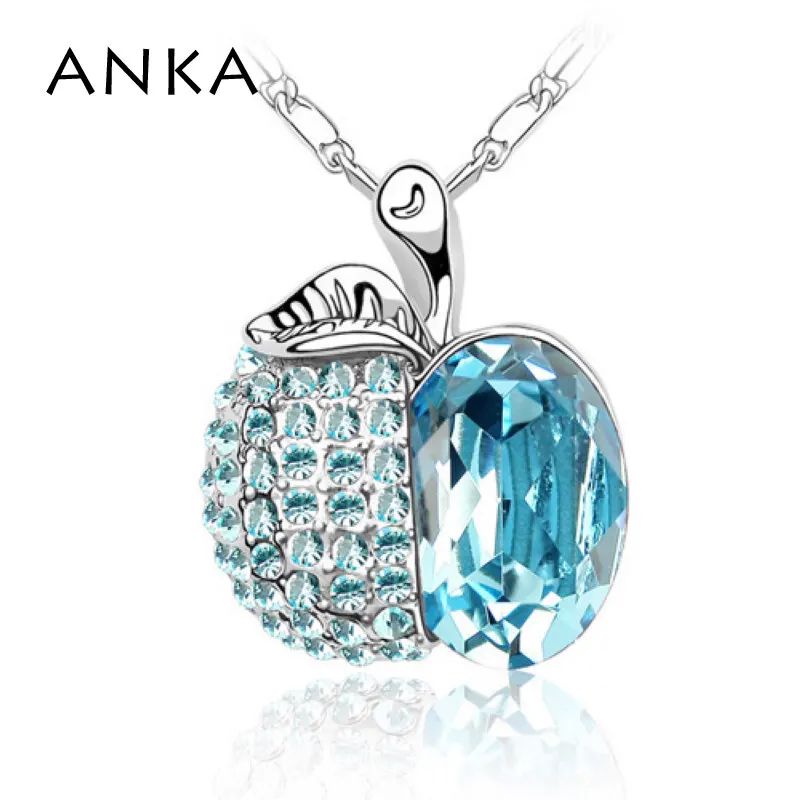 Анка новые ювелирные изделия ожерелья с кристаллами из австрийских любовь к Apple