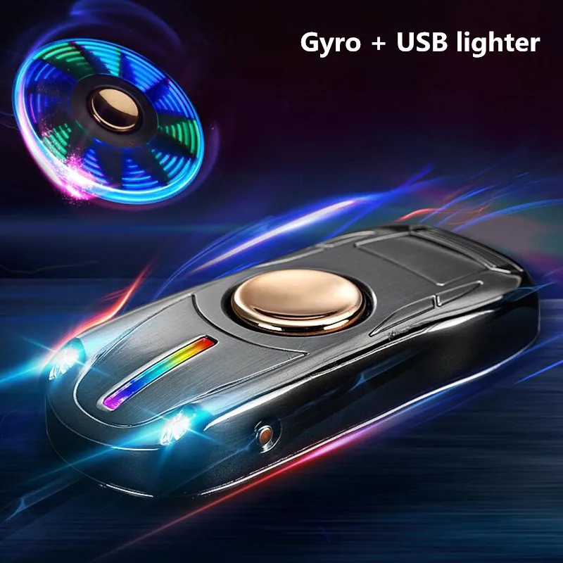 Модель автомобиля гироскоп зарядка через USB Электронная сигарета зажигалка