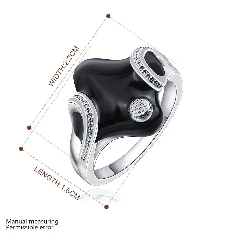 hot sell Gorgeous silver-plated ring Quadrilateral inlay crystal anillos to.us bear wedding decoration | Украшения и аксессуары