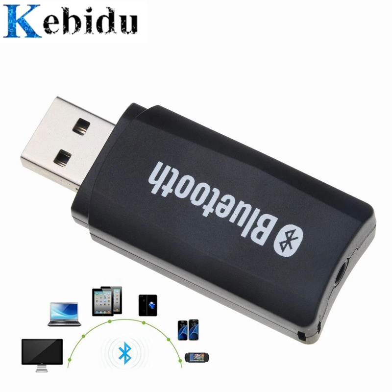 Беспроводной адаптер USB KEBIDU 3 5 мм AUX bluetooth приемник приемника с Аудиоразъемом
