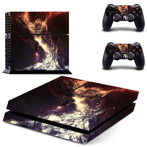 GYTM2189 Наклейка для PS4 виниловая наклейка, стикер для sony Playstation 4 консоли и 2 контроллеры наклейка для PS4 Стикеры - Цвет: GYTM2189