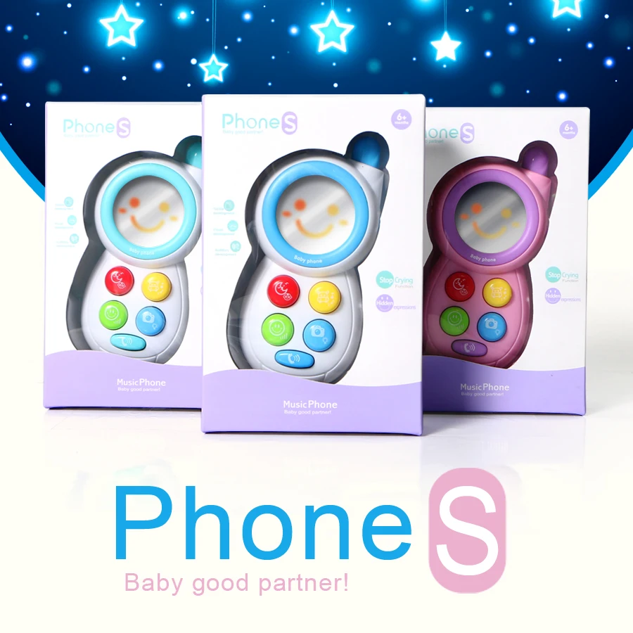 Baby Musical Phone Stop Crying Function and Animal Midi Hypnosis Toy Mobile Phone,Electronic Educational Smart Telephone Toy