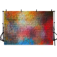 photography backdrops 7x5 colorful retro brick wall photography background cloth newborn baby photographic background customized