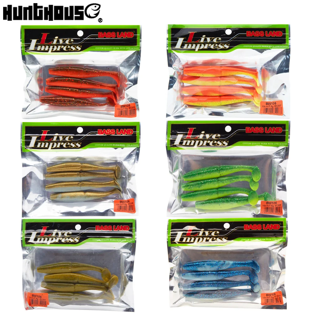 Hunyou 2019 новый стиль рыболовная приманка Мягкая Приманка 7 см 10 6 bag/set для ловли