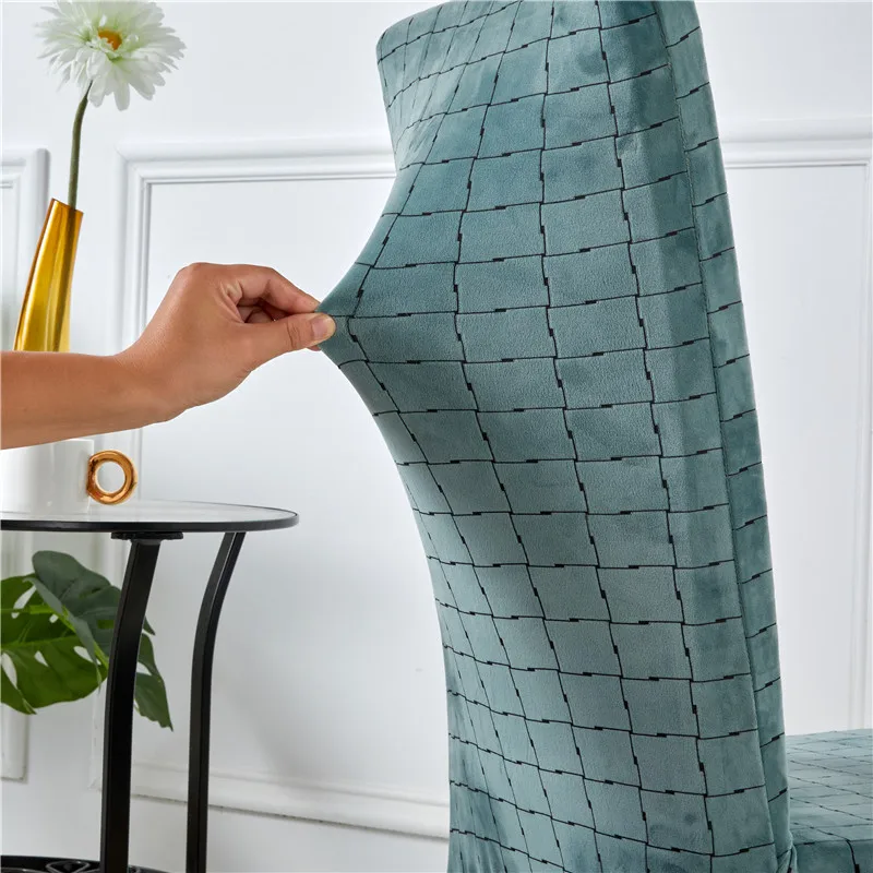 Covers For Dining Chairs Free Shipping Stretch Chair Cover Spandex Universal Seat Living Room | Дом и сад