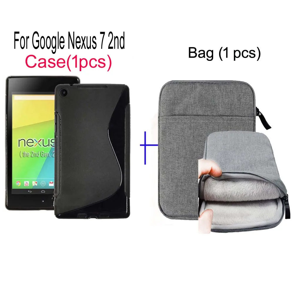 Чехол из ТПУ для Nexus 7 2013 Новый чехол планшета Google FHD силиконовый (не 1st)|tablet pouch|nexus