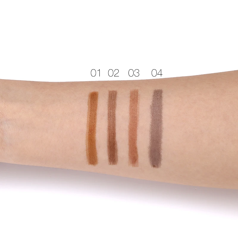 Горячая бренд эскиз карандаш для бровей Макияж 4 цвета Водонепроницаемый пигмент