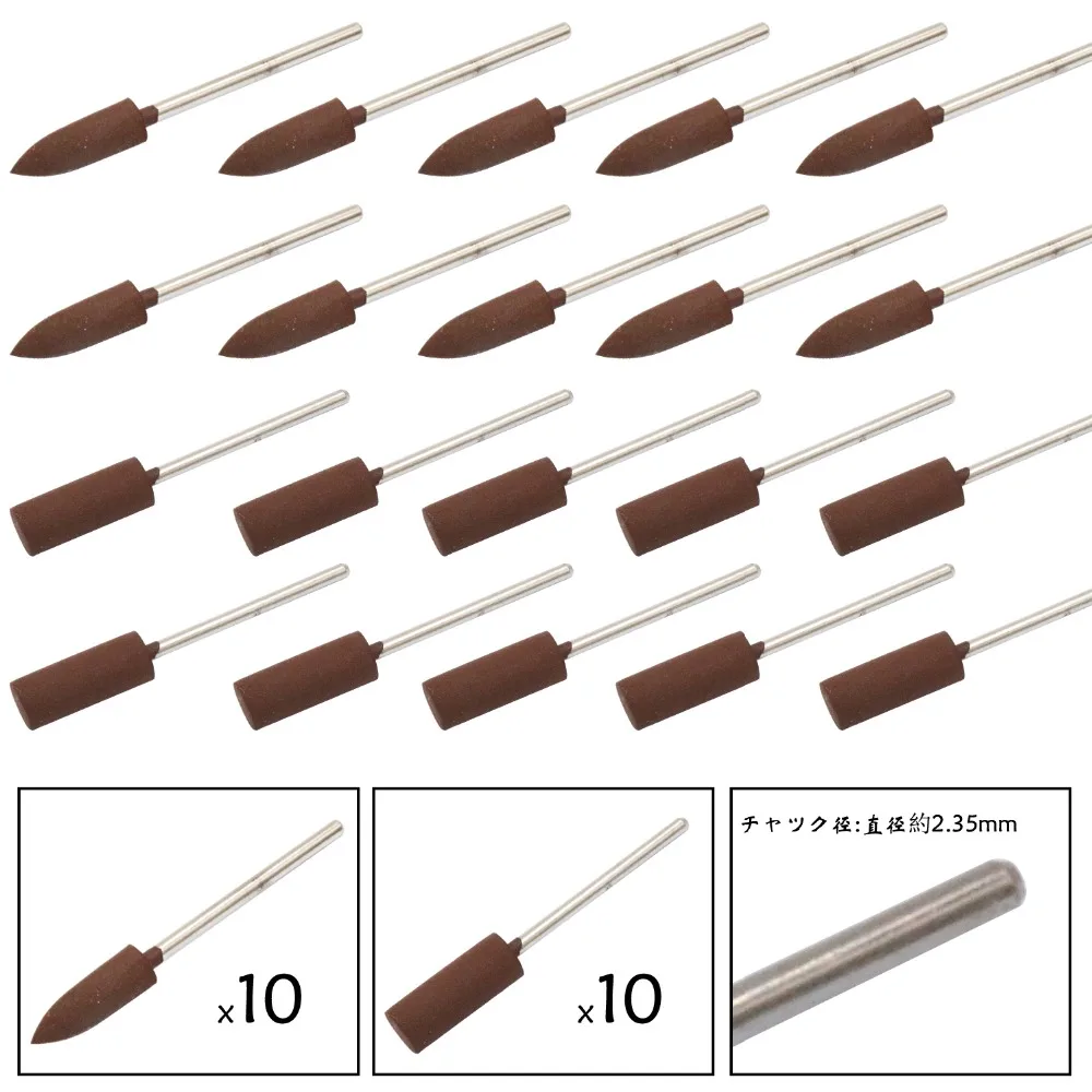 Фото Rubber Rotary Tools Polishing Burr Dremel Diamond-in-rubber Emery Polishing Bit Set - Fits Dremel - Metal, Glass, Stone, Tile №4