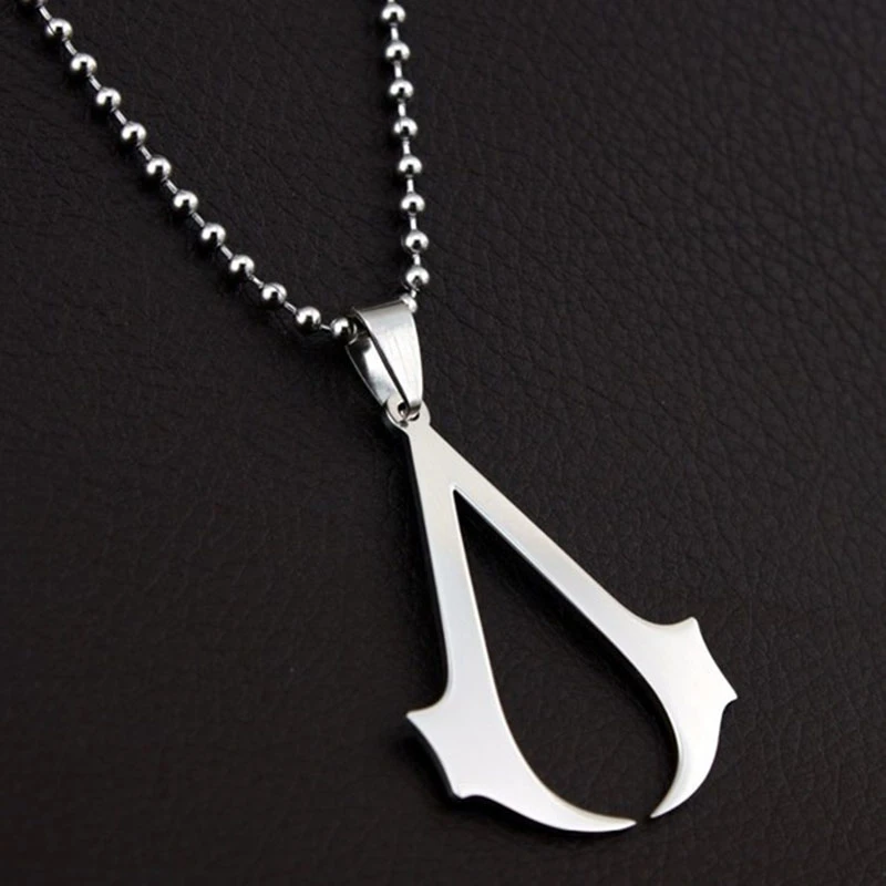 H01 Эцио из Assassins Creed титановое ожерелье из нержавеющей стали Assassins подвеска «Creed» ожерелье - Окраска металла: H01