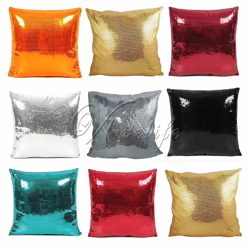 1 шт. 43 см x однотонный Блестящий наволочка с блестками