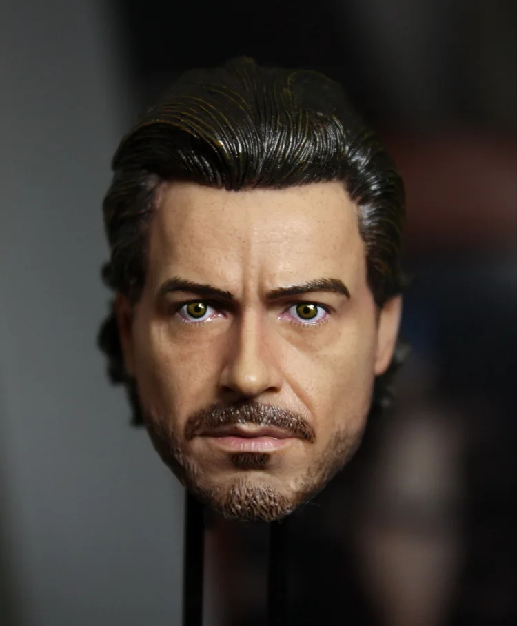 1/6 Шерлок Холмс Робер Дауни Jr. головной убор для DIY12in части куклы Мужской формы головы, не включает тело и одежду