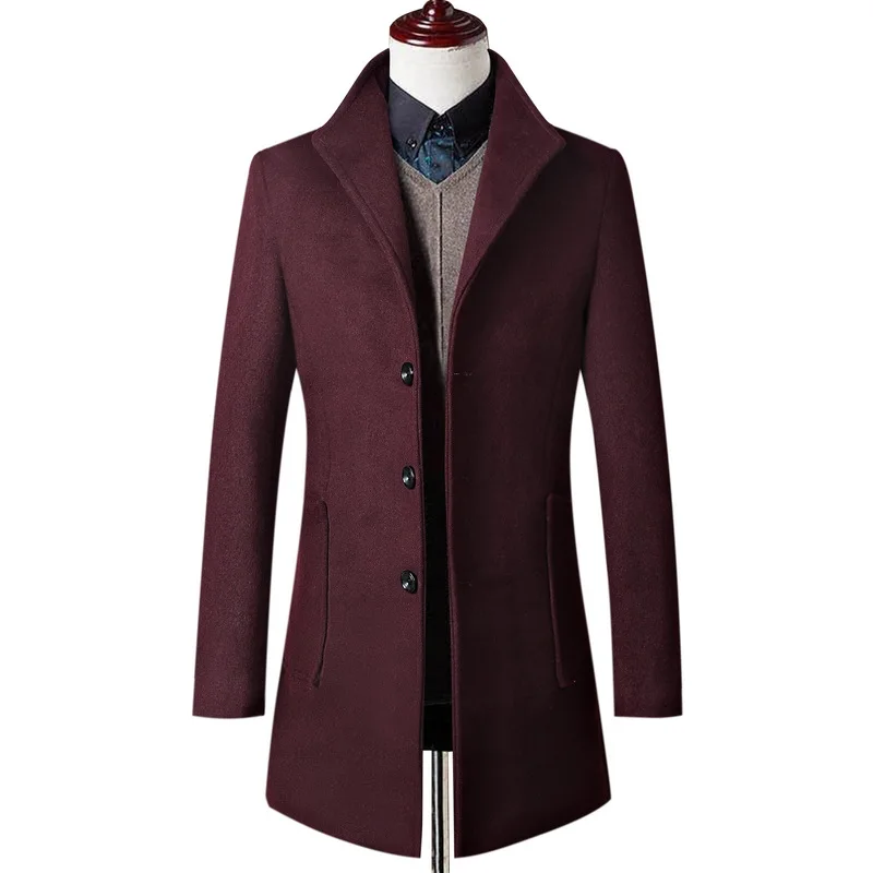 Новая деловая Повседневная Высококачественная Парка мужская куртка пальто