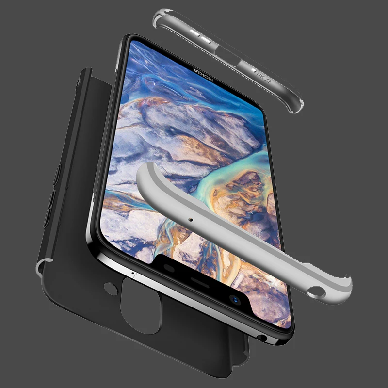 3 в 1 матовый PC защиты ультра тонкий чехол для телефона AUSU Zenfon Max Pro M2 ZB631KL 360