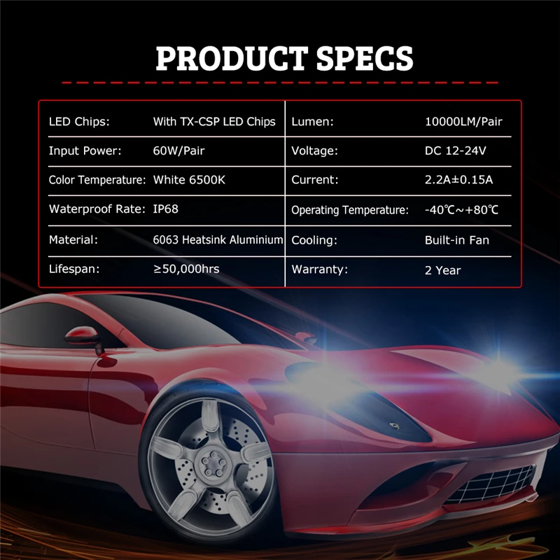 2 шт 6500 к H4 светодиодный H7 H11 H8 HB4 H1 H3 HB3 Авто S2 автомобильные лампы накаливания 60 Вт 10000LM стайлинга автомобилей 6500 K 4300 K 8000 K светодиодный помощи при парковке