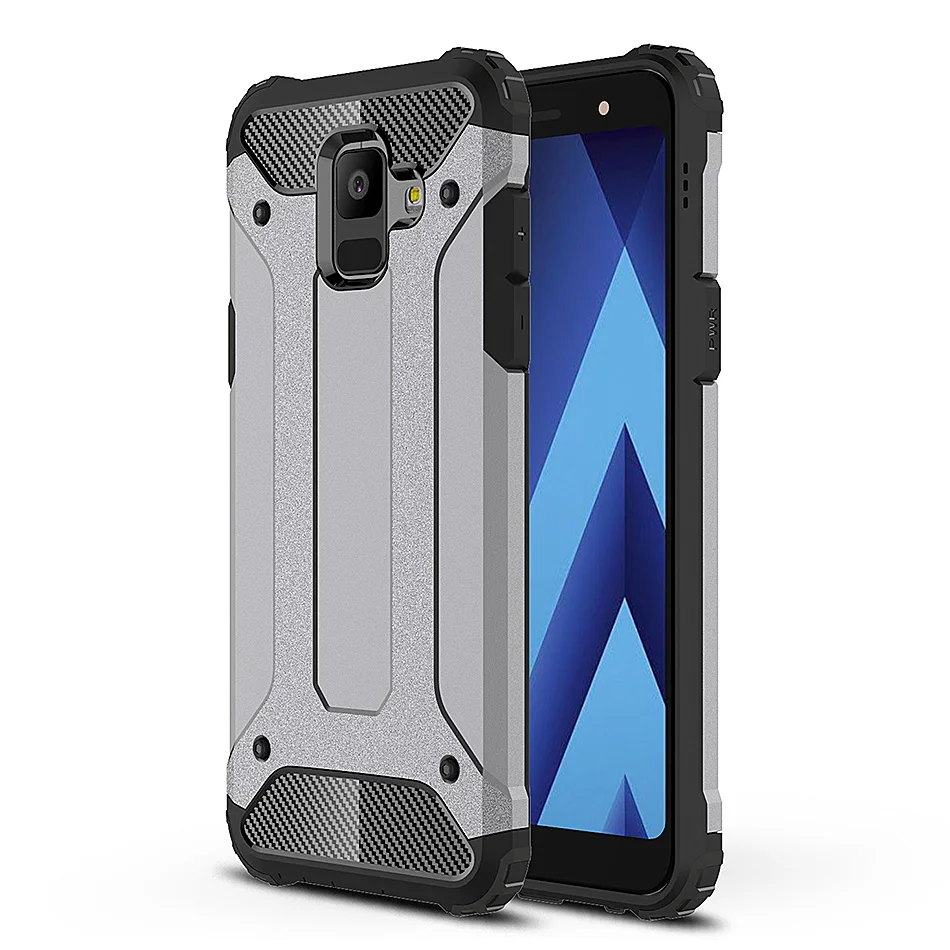 Whyes Чехол для samsung Galaxy A6 2018 Plus A6s чехол Armor с двумя накладками жесткий