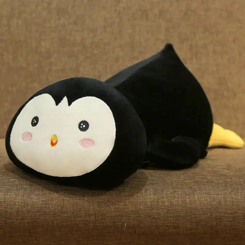 penguin Supe Мягкая Милая панда коричневый медведь Кот Кролик плюшевая игрушка хомяк чучела аниме фигурка мультфильм Подушка для ребенка подарок игрушка для малыша для девушки - Цвет: penguin