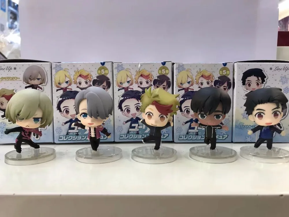 Экшн фигурка Yuri On Ice Victor Phichit Kenjiro ПВХ 5 см модель игрушки аниме шт./компл.|model toy|figure