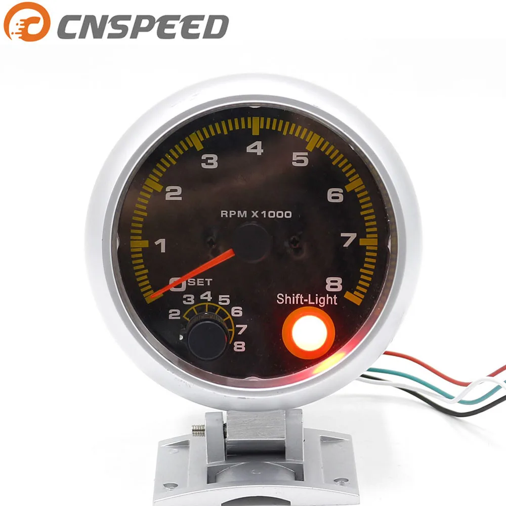 Тахометр CNSPEED 3 3/4 дюйма Автомобильный 80 мм из углеродного волокна|gauge meter|car tachometer