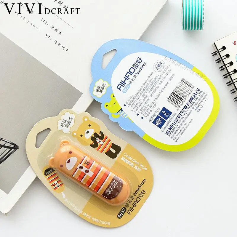 Vividcraft милый мультфильм коррекции ленты материал Escolar Papelaria школа Spullen Kawaii Papeleria
