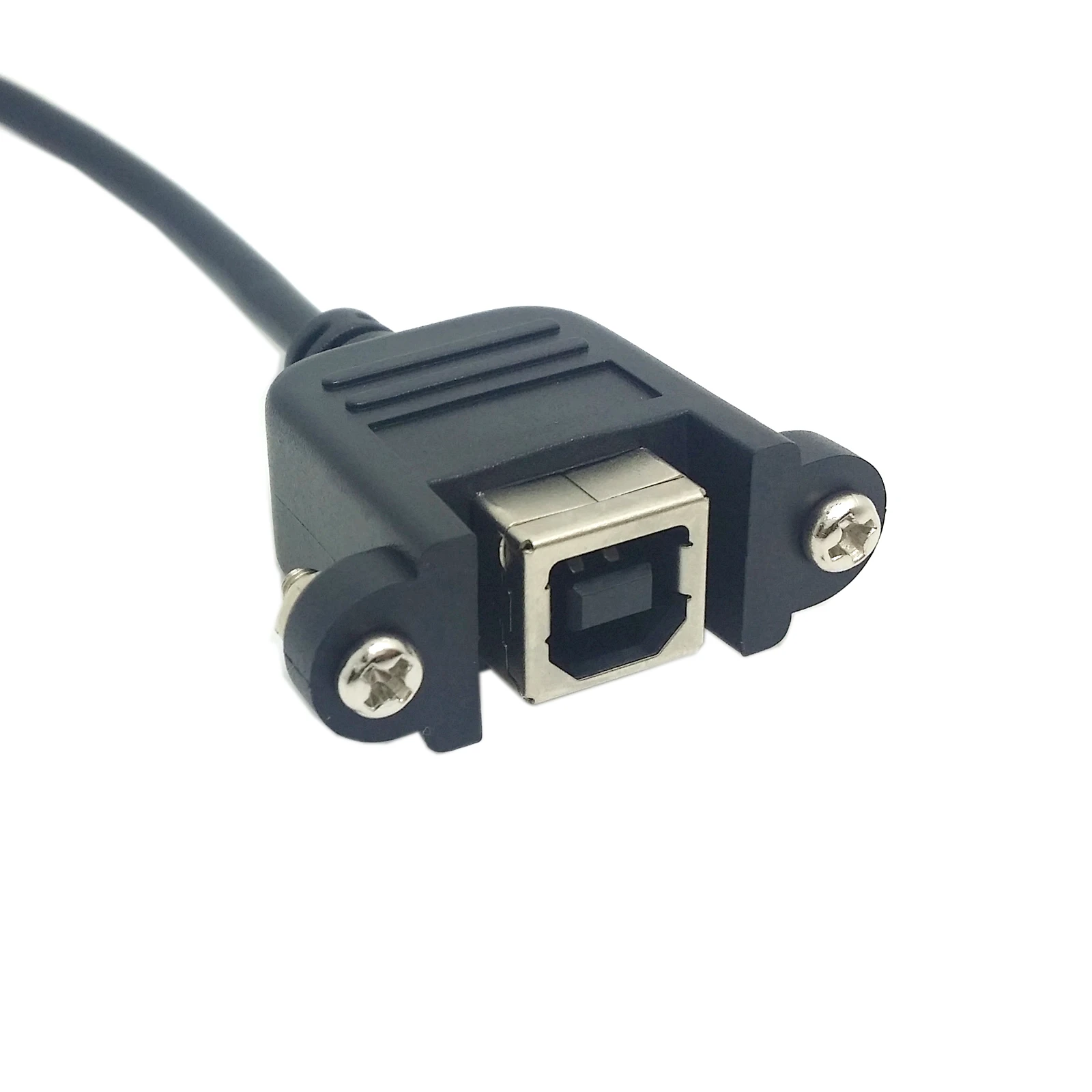 

Right Angled 90 Degree USB B Male to Female Extension Cable with Screws for Panel Mount 70cm