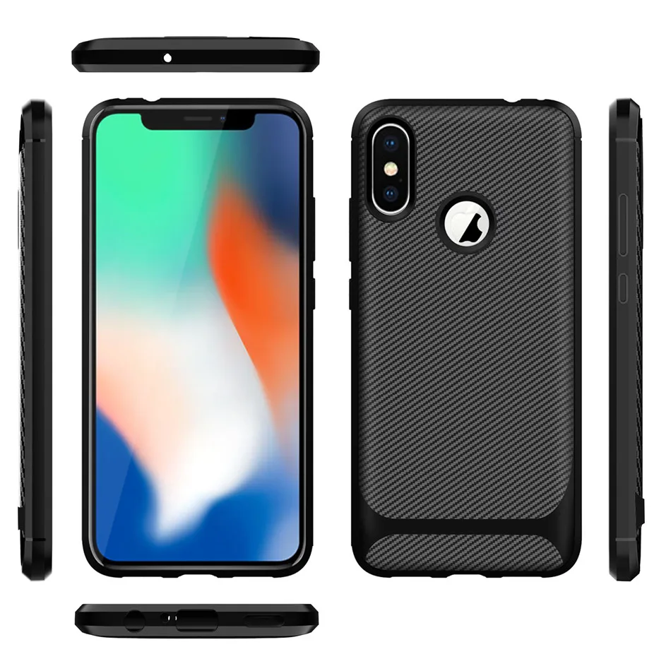 2019 новый черный твил чехол из углеродного волокна для iPhone X XS XR противоударный |