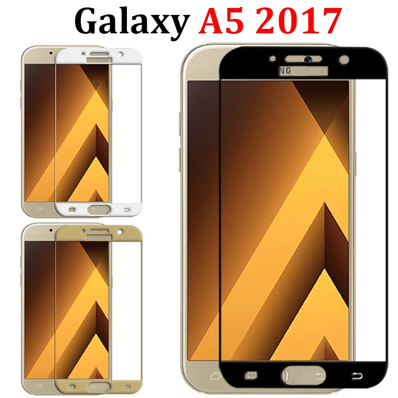 Защитное стекло для Samsung Galaxy A5 2017 A3 A7 Galax Samsun A8 закаленное Tremp пленка | Мобильные