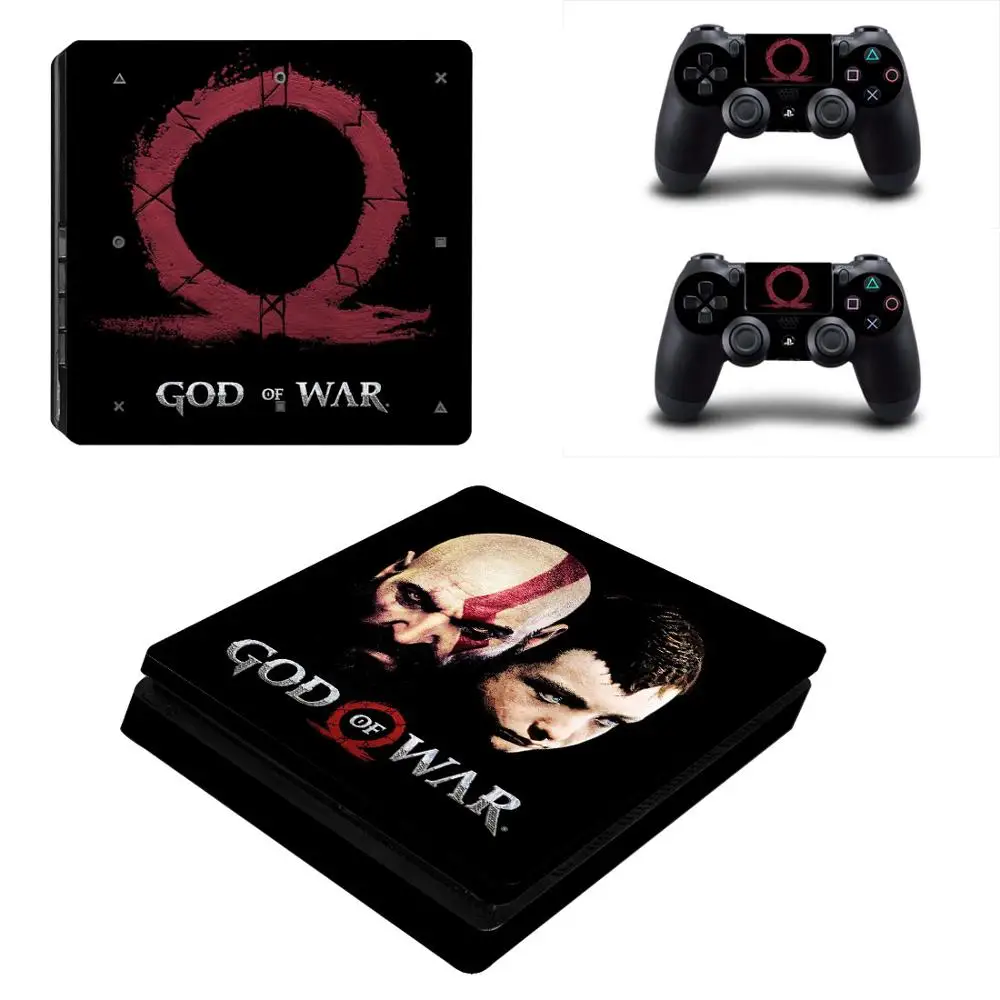 YSP4S-2242 God Of War PS4 тонкая наклейка для sony Play station 4 SLIM консоли контроллеры виниловые наклейки протектор чехол для игры - Цвет: YSP4S-2242