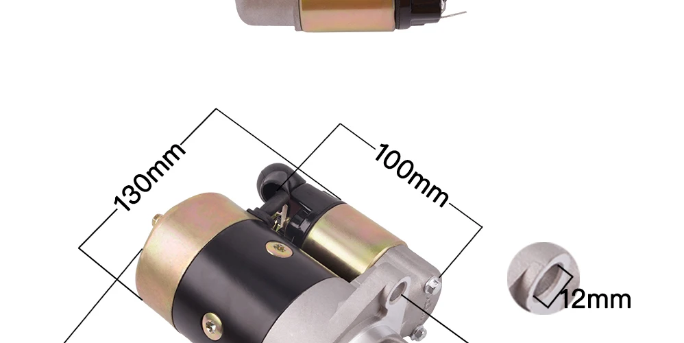 QD114A дизельный двигатель стартера мотора 12V 0.8KW Медь используется на 170F 178F 186F мотор стартера двигателя генератора Запчасти