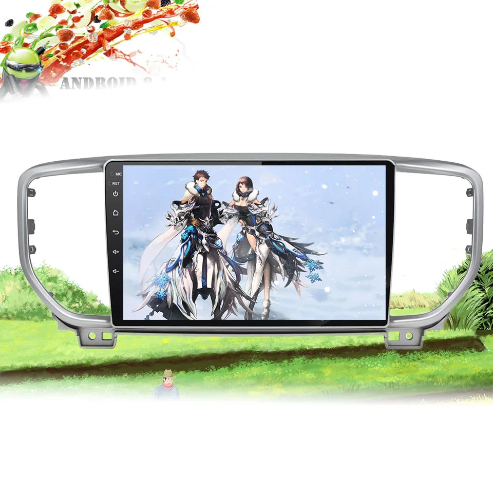 Автомобильный dvd плеер kx5 Android 10 0 для KIA sportage 2018 2019 2020 gps навигация радио видео