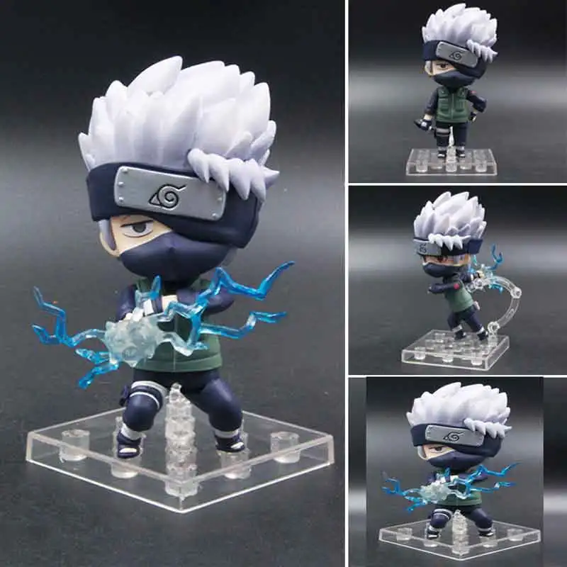 kakashi without box Nendoroid Наруто Shippuden Kurama кьюби Наруто 682 Саске 707 Учиха Итачи 820 Какаши 724 Харуно Сакура 833 игрушка фигурка - Цвет: kakashi without box