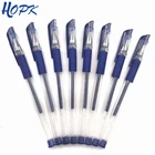 Офисная гелевая ручка с красными, синими и черными чернилами, 8 шт.лот, 0,5 мм, ручки для письма, нейтральные ручки, стержень для студентов, школьные принадлежности, канцелярские принадлежности, подарок