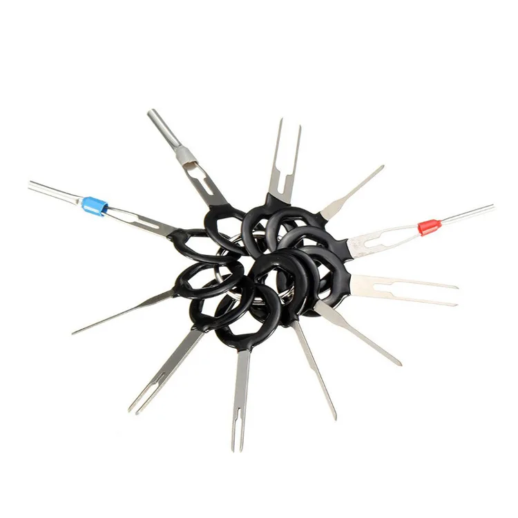11Pcs/Set Terminal Removal Tools Electrical Wiring Crimp Connector Set Key Pin Car Extractor Kit for Plug key Repair Tool |