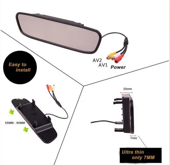 Камера заднего вида/HD CCD RCA NTST PAL/лампа для номерного знака OEM Alfa Romeo 156/159/ 166/ 147 с 5