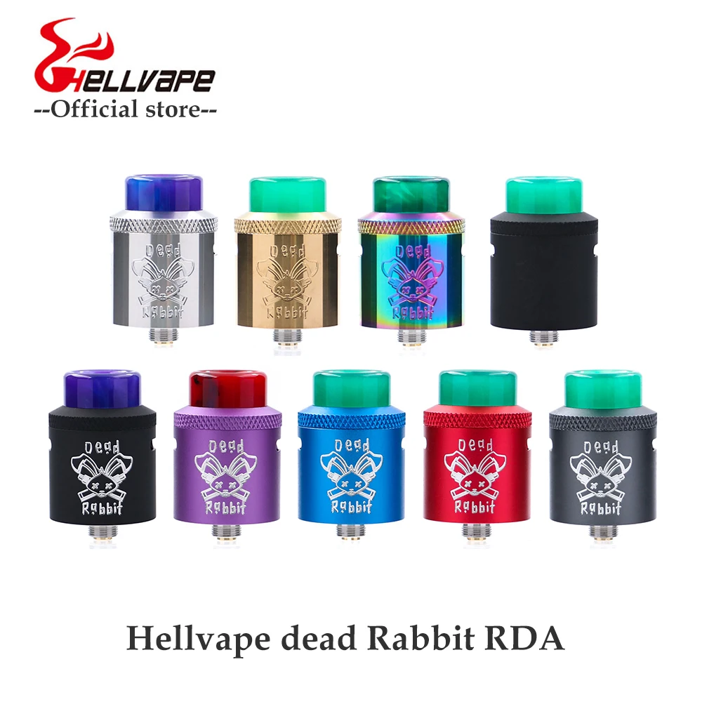 Оригинальный Hellvape мертвый кролик BF RDA танк поддерживает один/двойной катушки Vape
