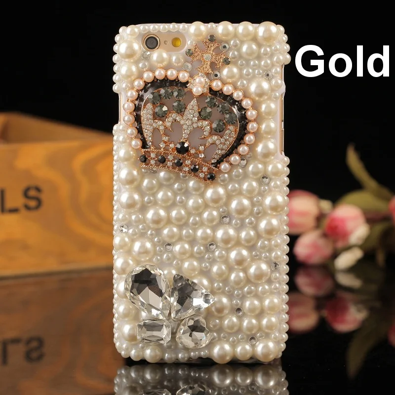 Роскошный чехол XINGDUO Bling с зеркальными цветами и жемчужинами для iPhone X 8 plus 7 6 6s Plus/5