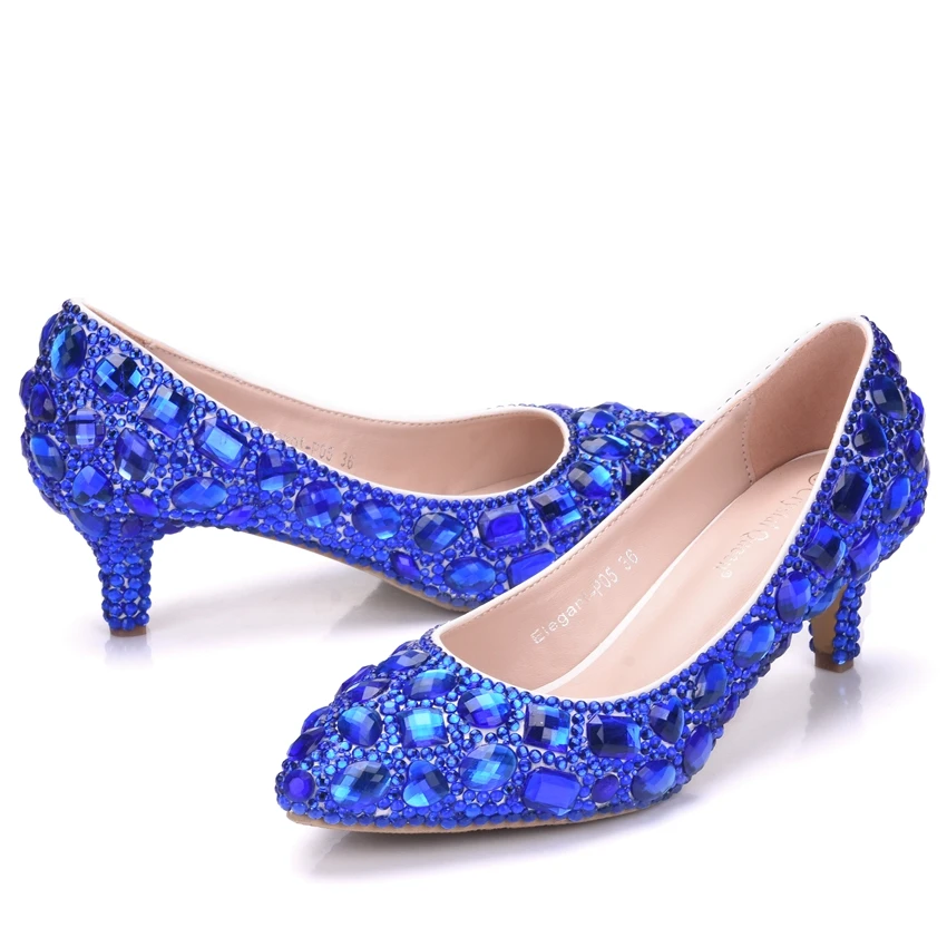 Женские свадебные туфли с сумочкой синие лодочки на платформе и высоком каблуке 5