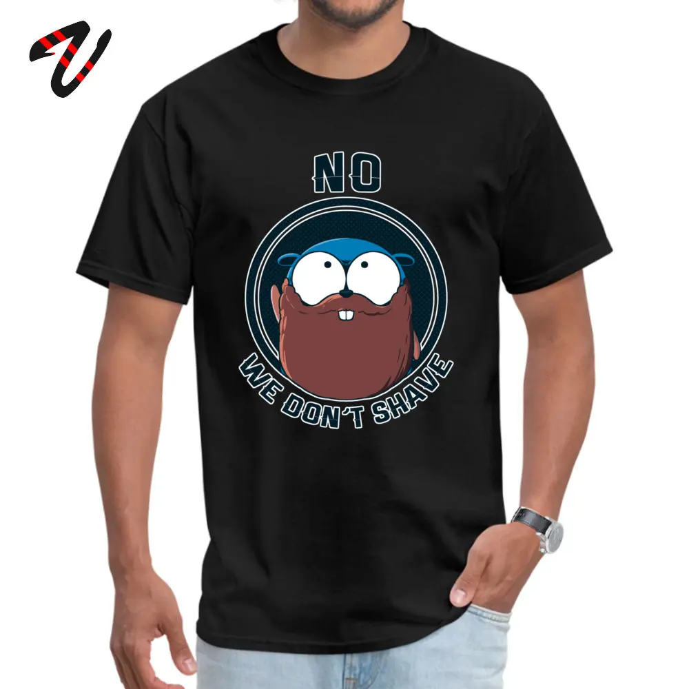 Бренд Young Tees Golang Gopher не бреет повседневные футболки Мужская забавная футболка