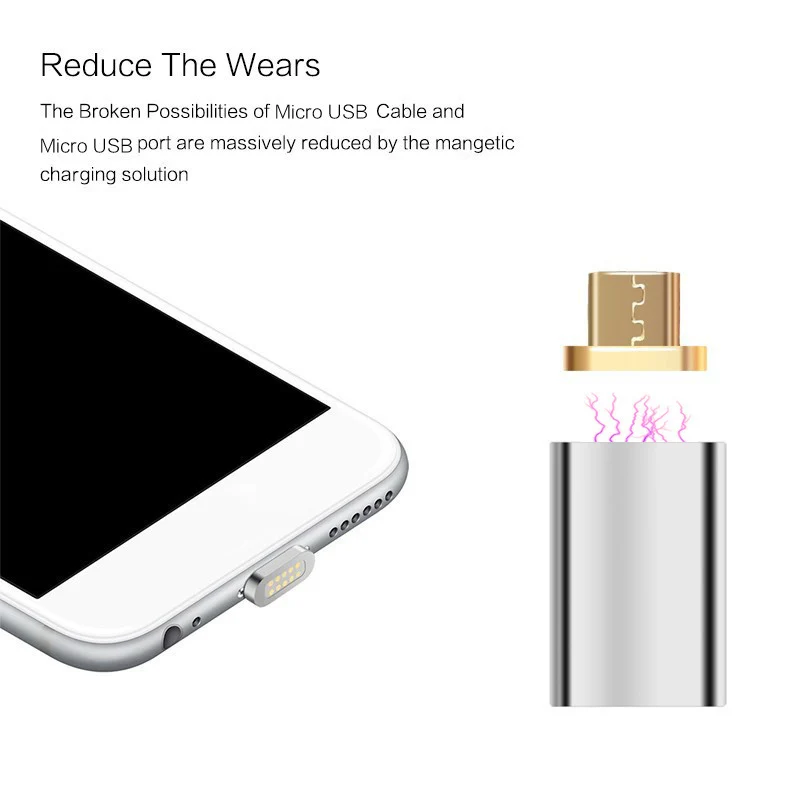 BBSW Металлический Micro USB Магнитный зарядный адаптер для передачи данных конвертер для SAMSUNG S6 S7 Edge htc Xiaomi HUAWEI LG ASUS zte большинство Android
