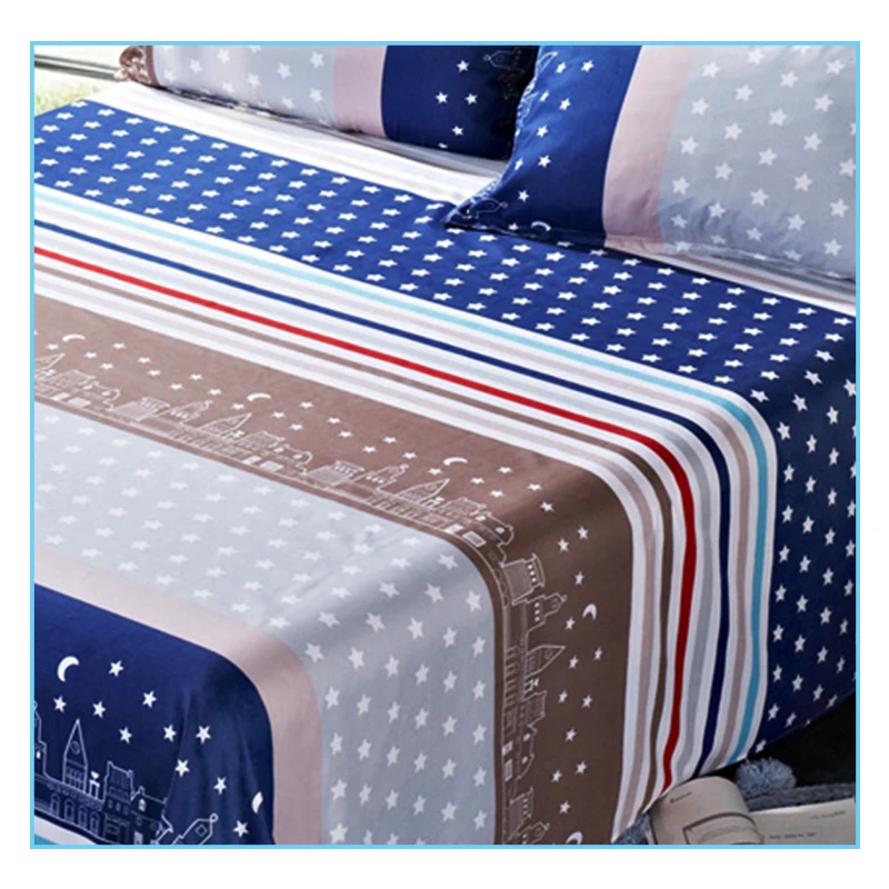 New Cotton Bed Sheet cartoon Printing Soft single double Fitted Hot Sale Mattress Cover Linen for kids adults | Дом и сад
